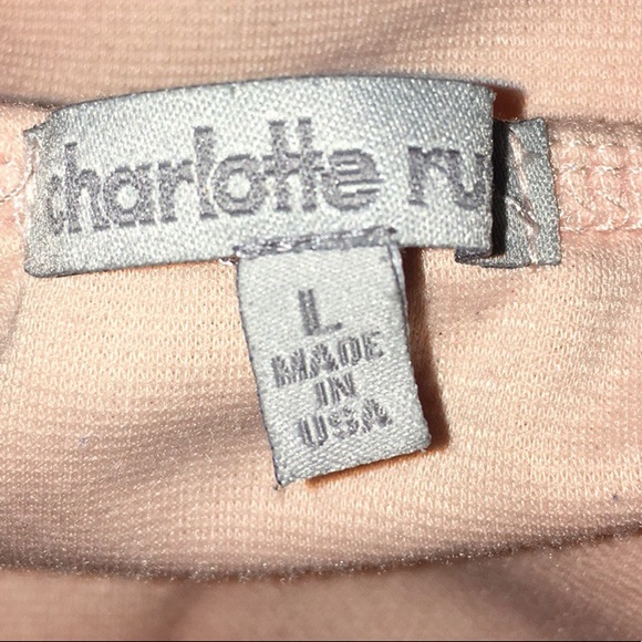 Strapless baby pink/peachy crop top - Picture 4 of 4